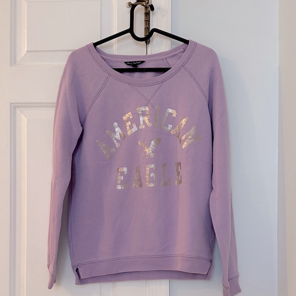 American Eagle Outfitters Lavender Women's Sweatshirt